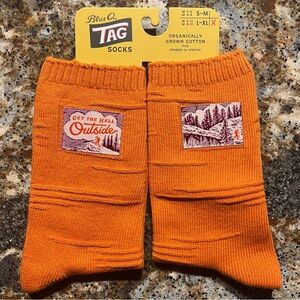 NWT Blue Q Tag Socks Fun Novelty Soft Woven All Season Cotton Blend Orange L
XL